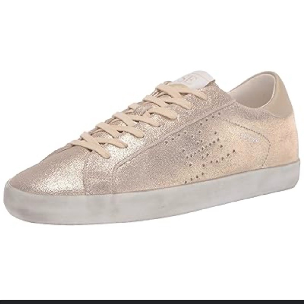 Sam Edelman Aubrie Gold Leather Sneakers